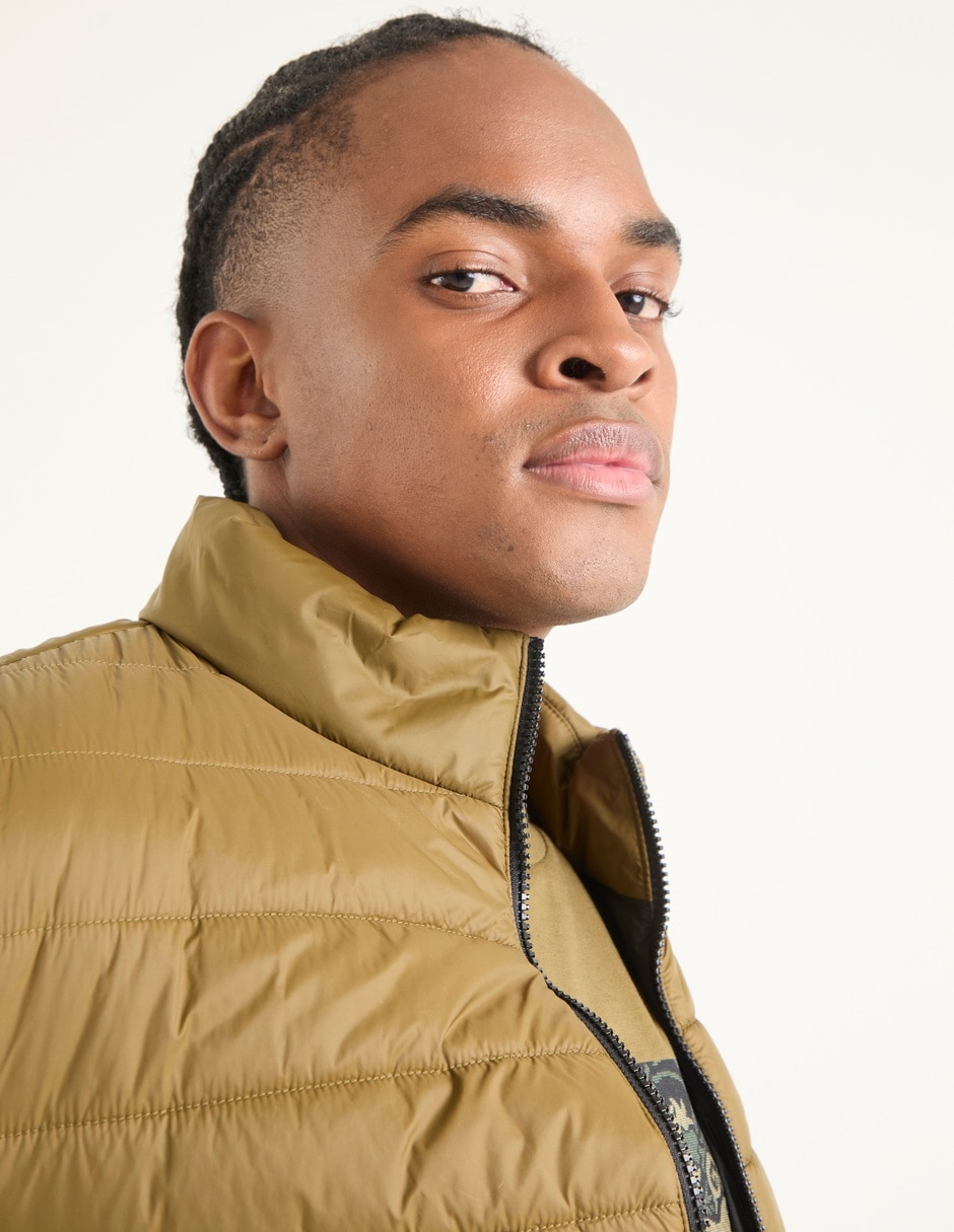 Chamarra acolchada Hugo impermeable con bolsillos para hombre