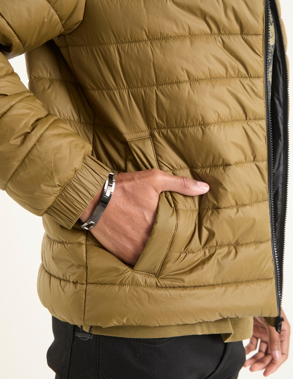 Chamarra acolchada Hugo impermeable con bolsillos para hombre