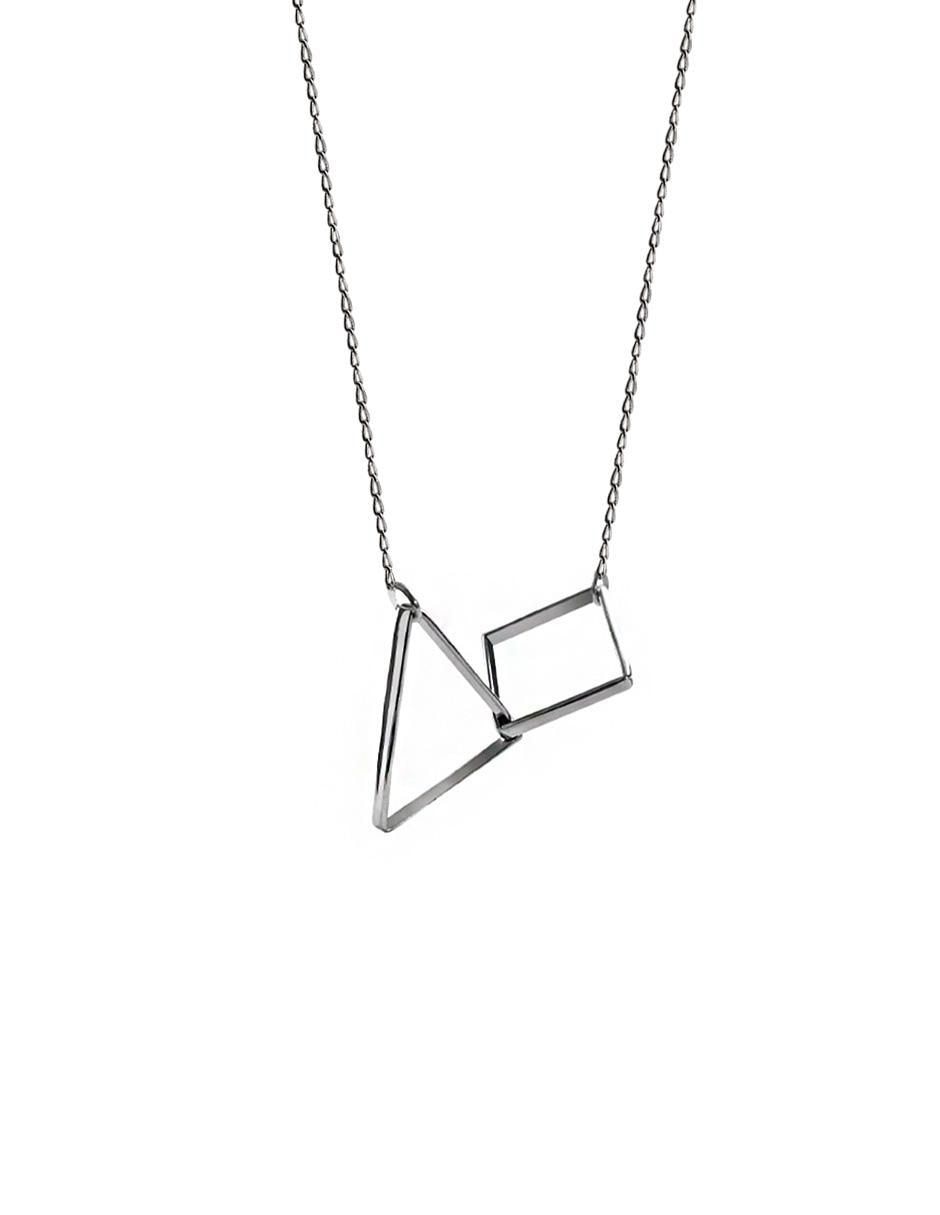 Collar cuadrado de plata P 925