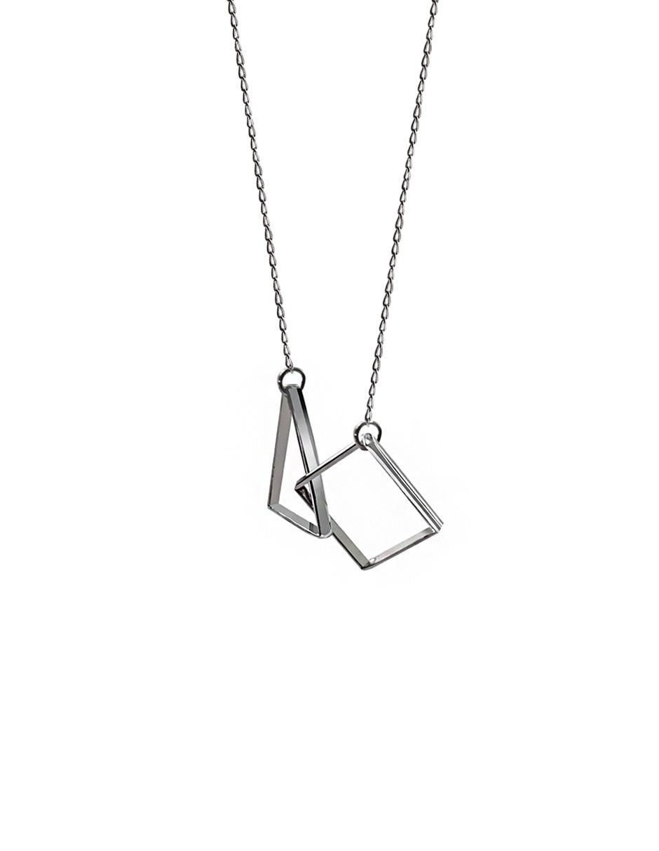 Collar cuadrada Enrique Garcia de plata P 925 2