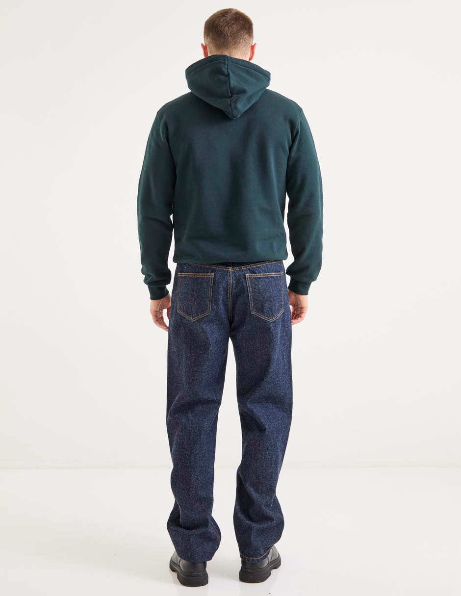 Jeans straight lavado obscuro para hombre 5