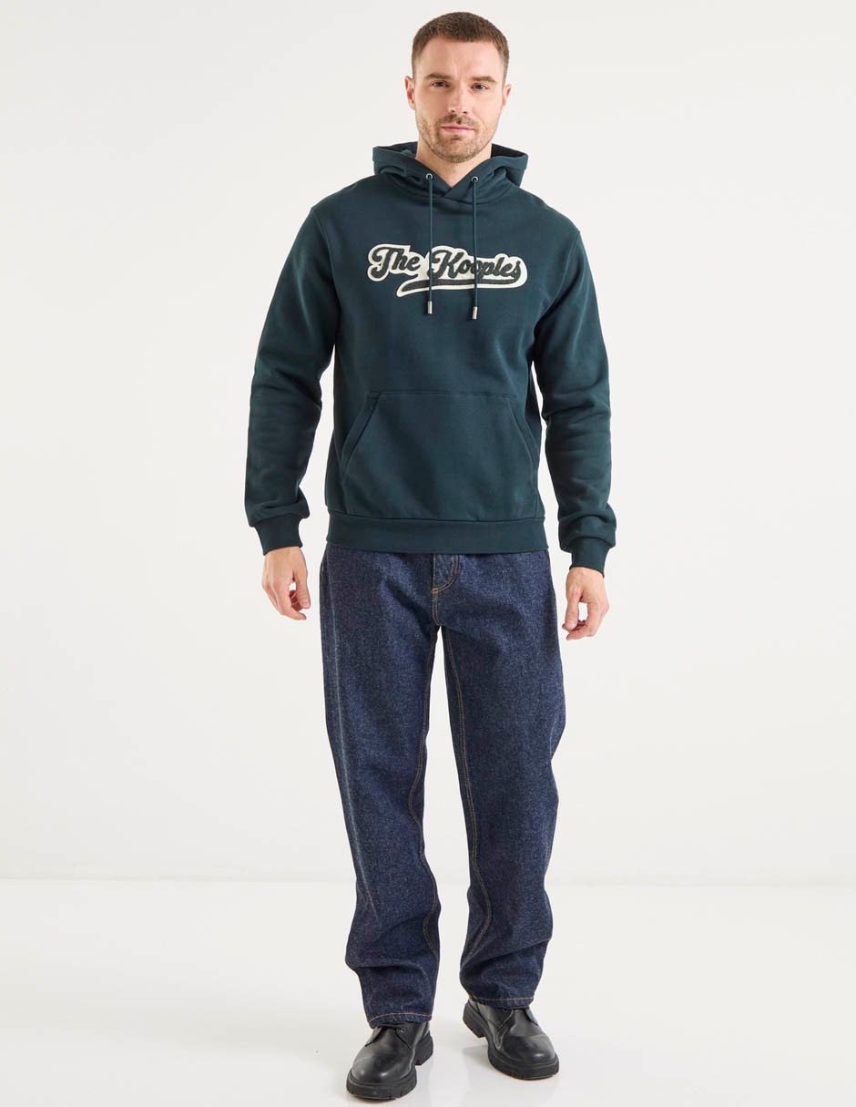 Jeans straight lavado obscuro para hombre 6
