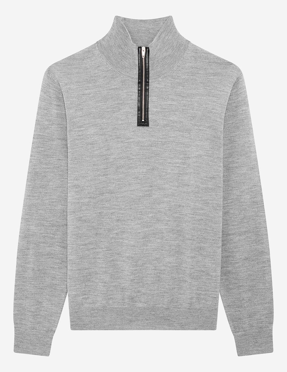 Suéter cuello con cierre para hombre 2