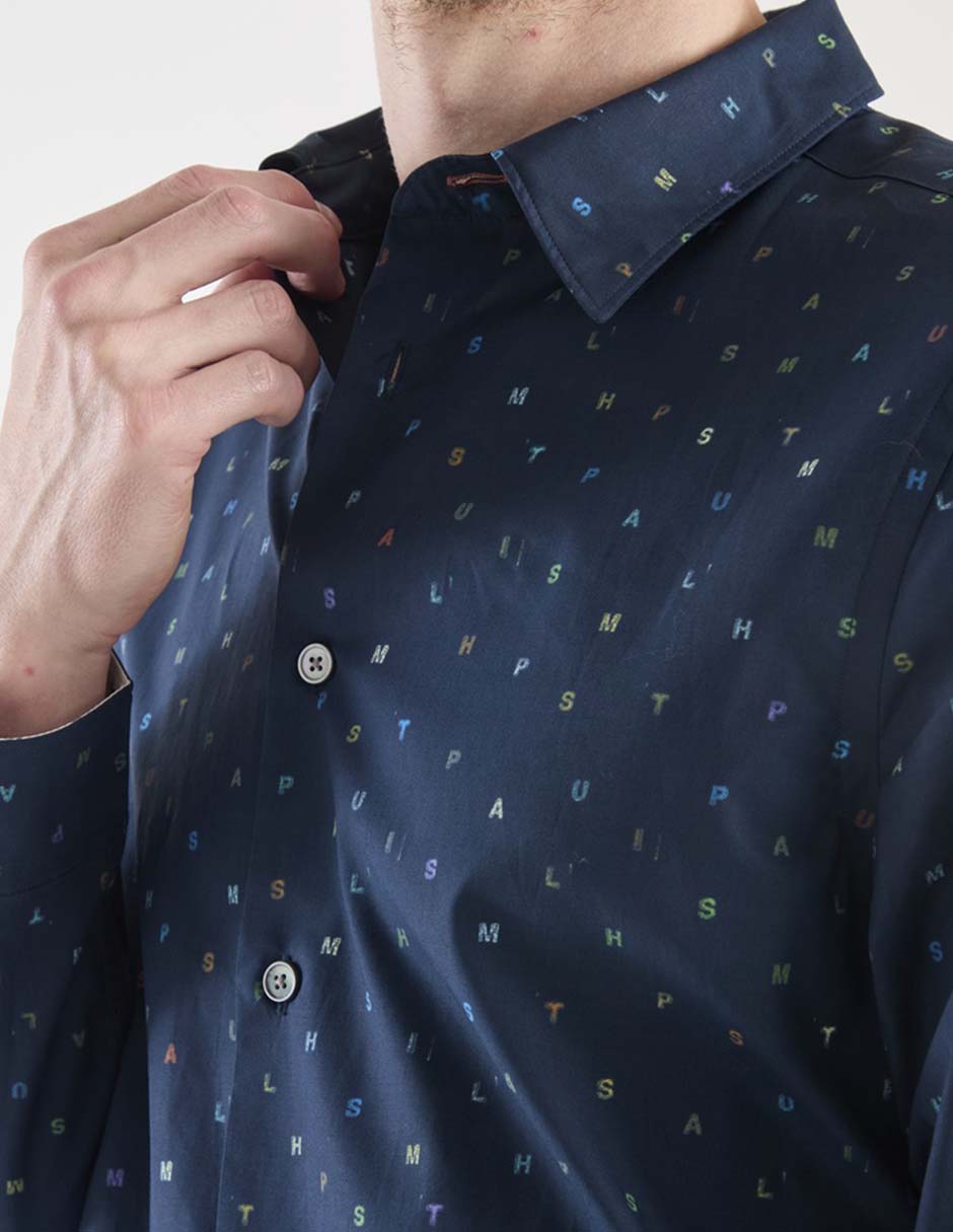 Camisa casual de algodón manga larga para hombre 7