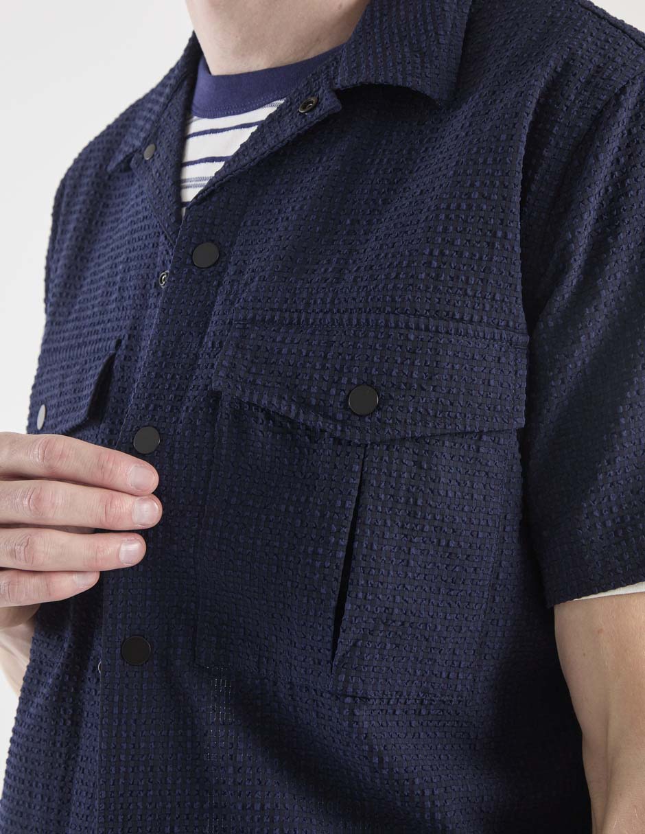 Camisa casual de algodón manga corta para hombre 2