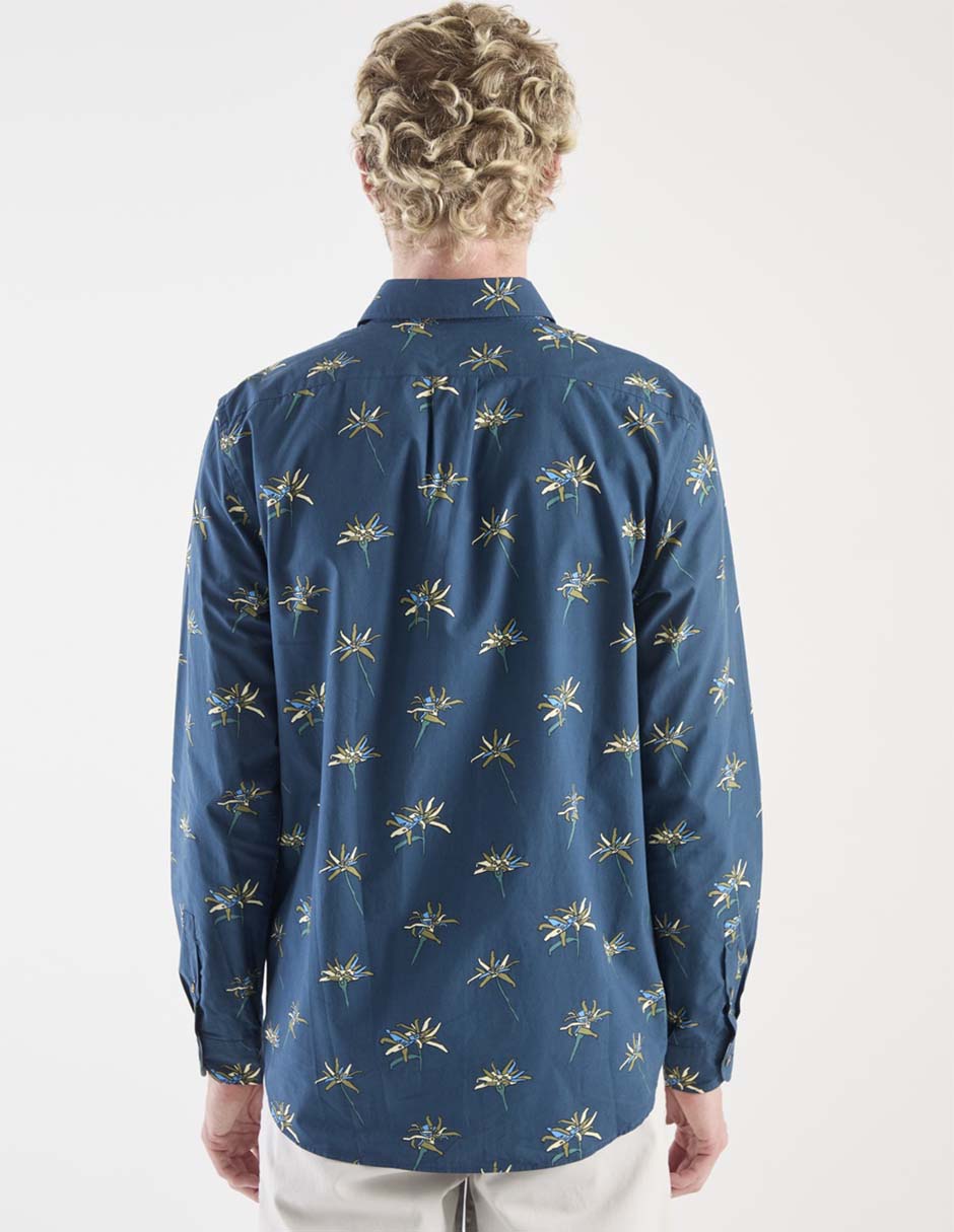 Camisa casual de algodón manga larga para hombre 5