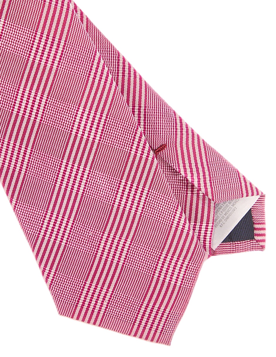 Corbata regular de seda estampado para hombre