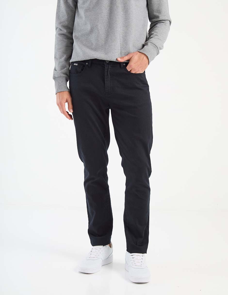 Pantalón regular de algodón para hombre 1