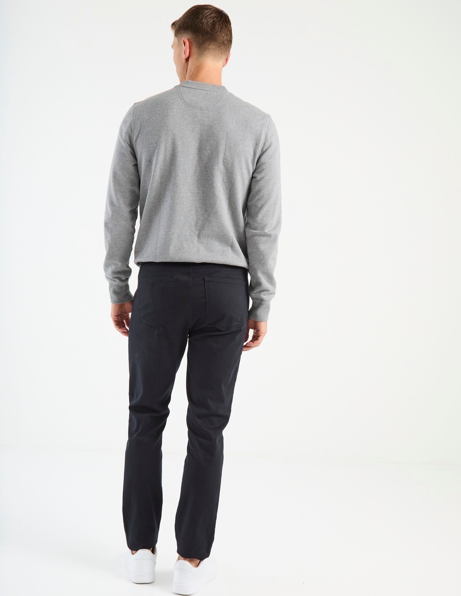 Pantalón regular de algodón para hombre 5