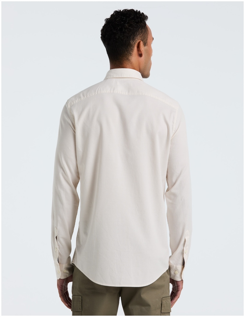 Camisa casual de algodón manga larga para hombre 2