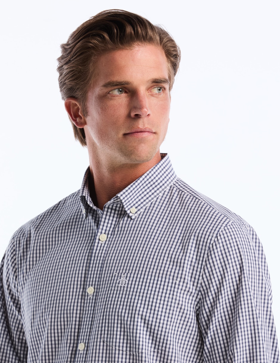 Camisa casual de algodón manga larga para hombre 4