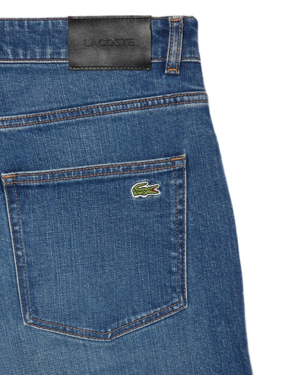 Jeans slim lavado stone wash para hombre 2