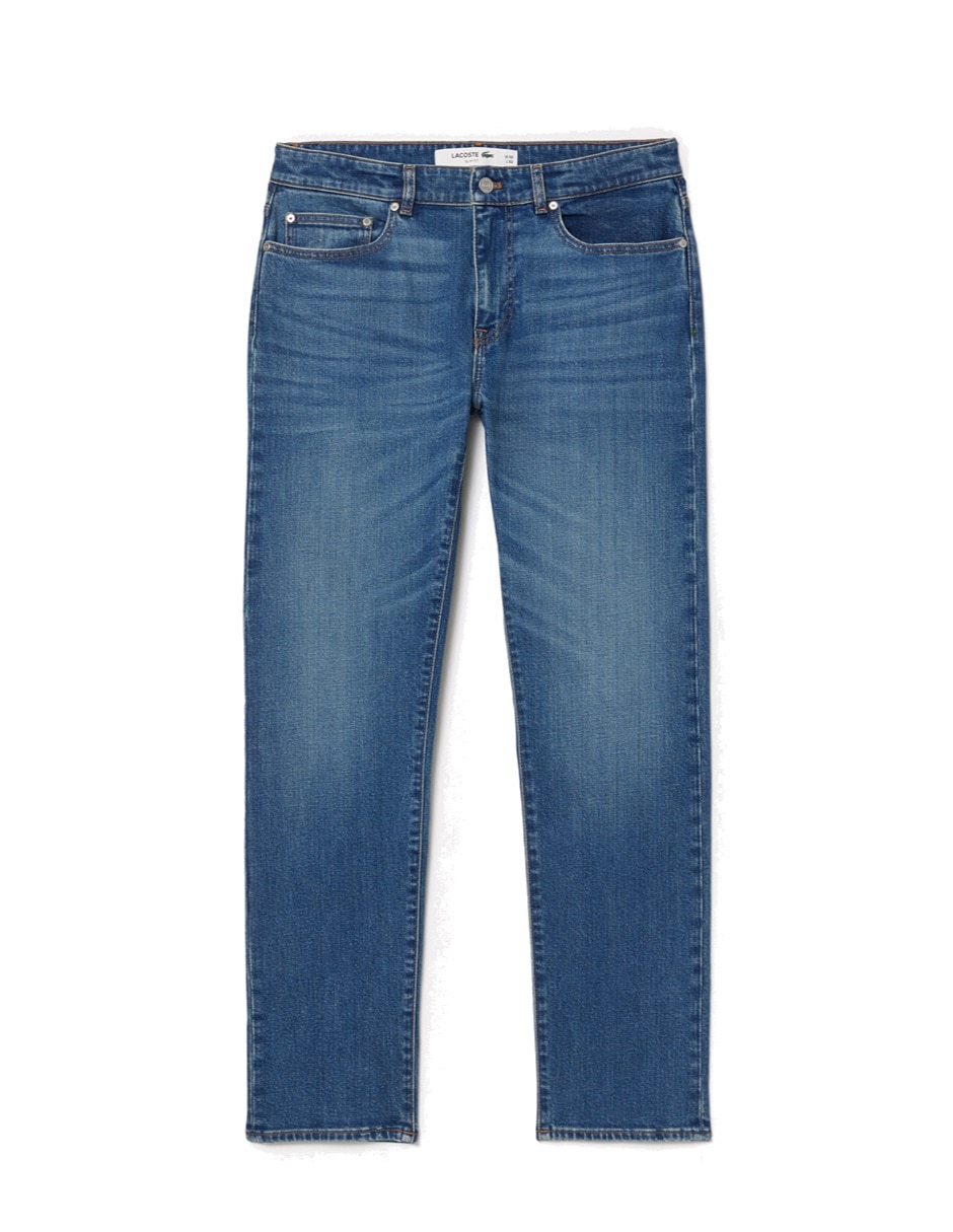 Jeans slim lavado stone wash para hombre 3