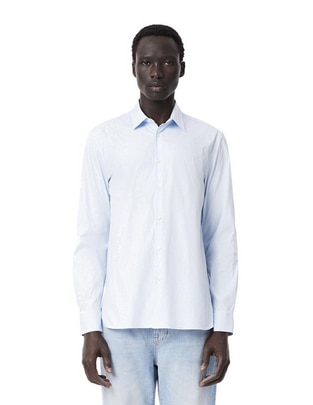 Camisa casual de algodón manga larga para hombre
