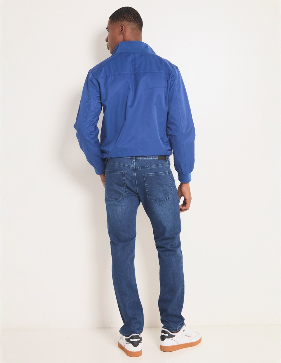 Jeans slim lavado medio para hombre 2