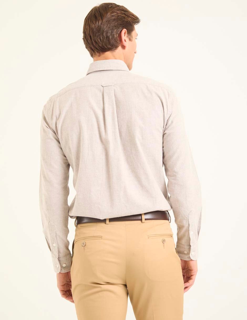 Camisa casual de algodón manga larga para hombre 5