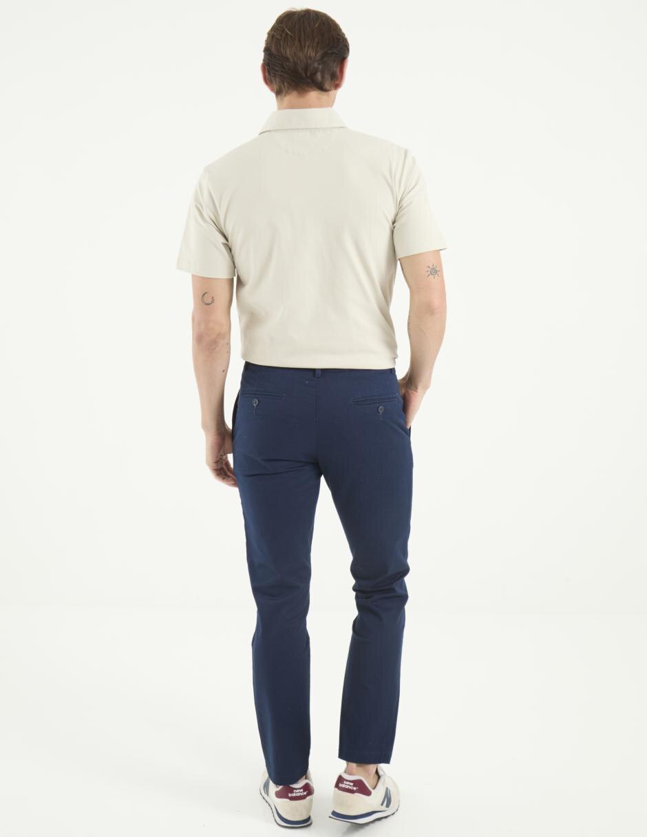 Pantalón chino slim Scappino de algodón para hombre