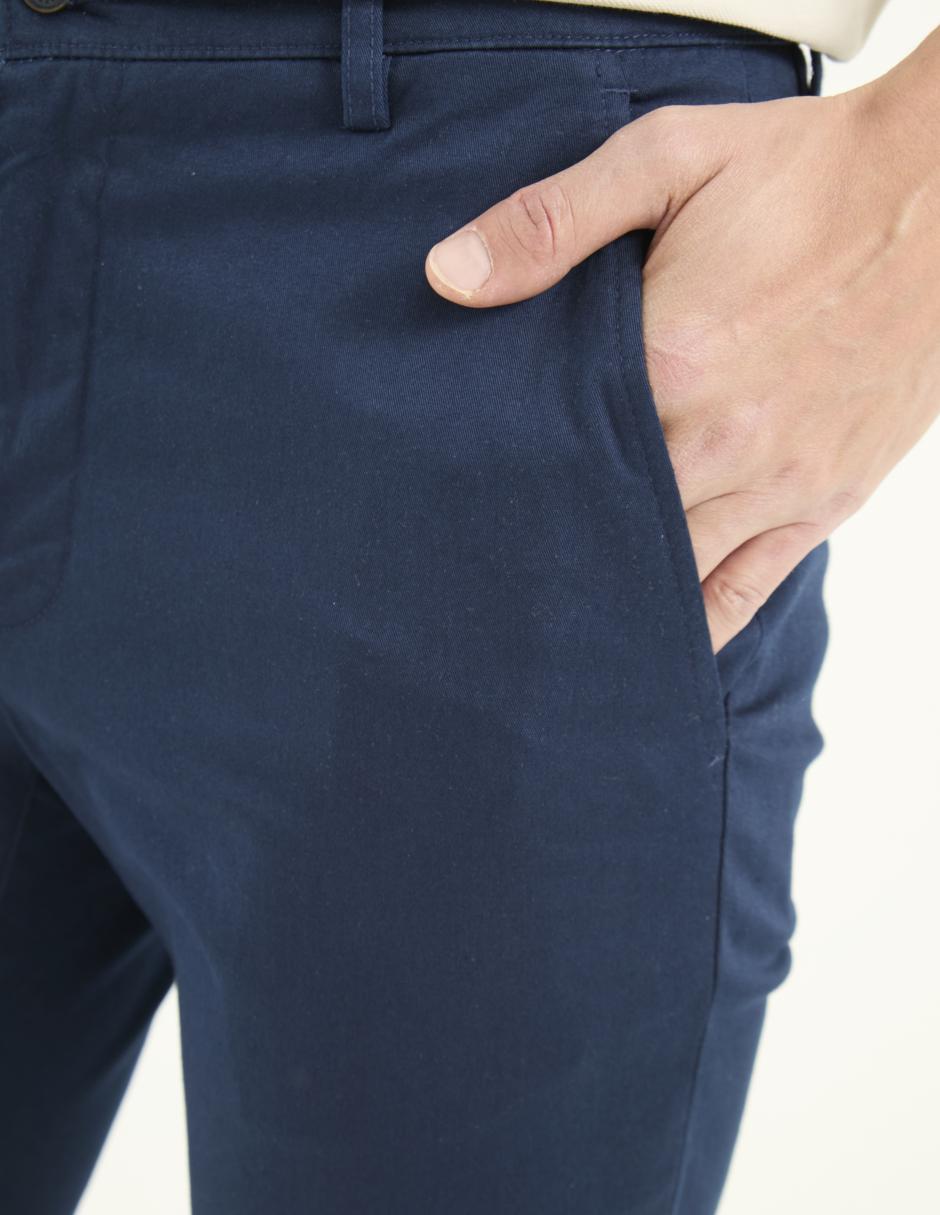Pantalón chino slim Scappino de algodón para hombre