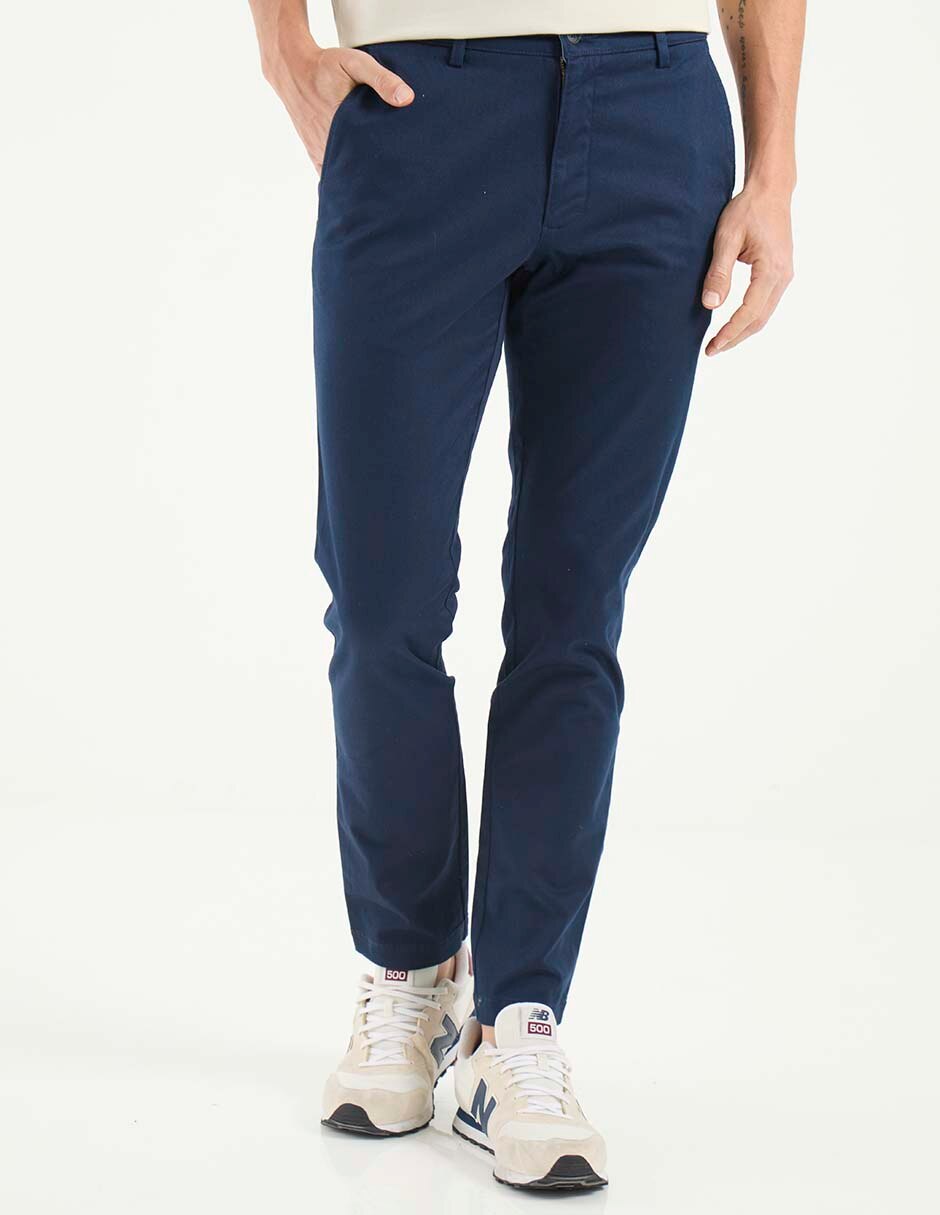 Pantalón chino slim de algodón para hombre Pantalón chino slim de algodón para hombre