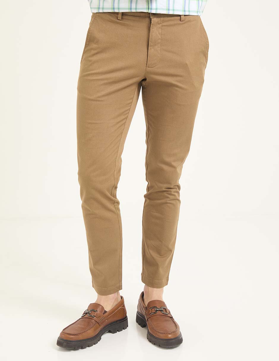 Pantalón chino slim de algodón para hombre Pantalón chino slim de algodón para hombre