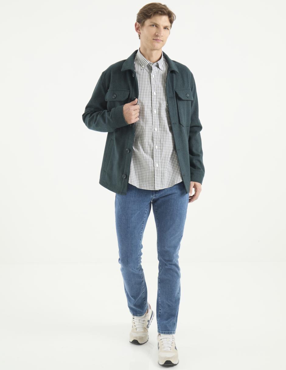 Camisa casual Scappino de algodón manga larga para hombre