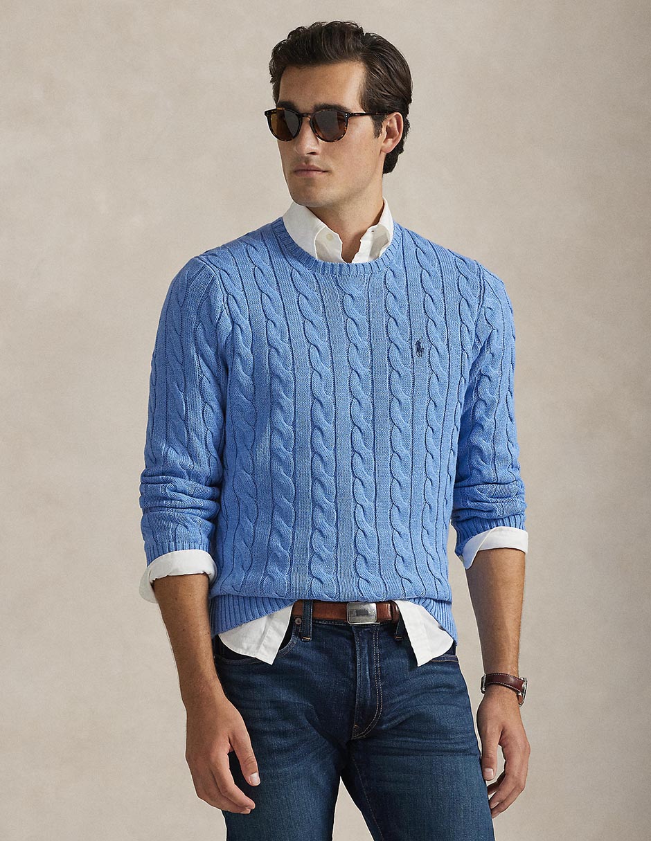 Suéter Polo Rl cuello redondo para hombre Suéter Polo Rl cuello redondo para hombre