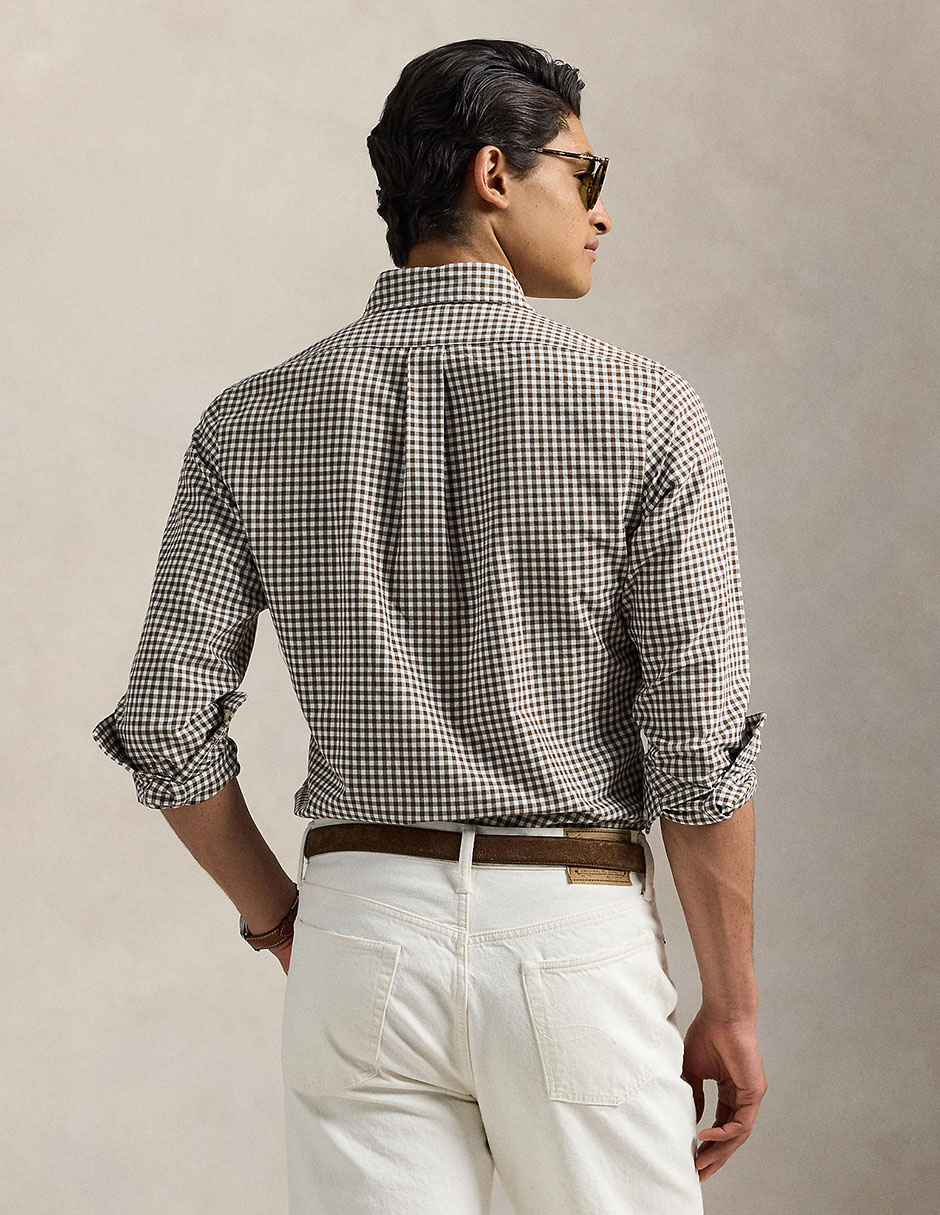 Camisa casual de algodón manga larga para hombre 2