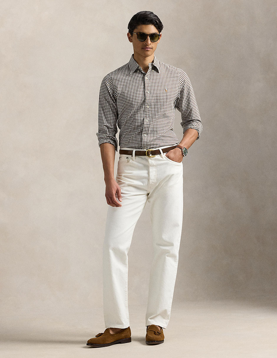 Camisa casual de algodón manga larga para hombre 3