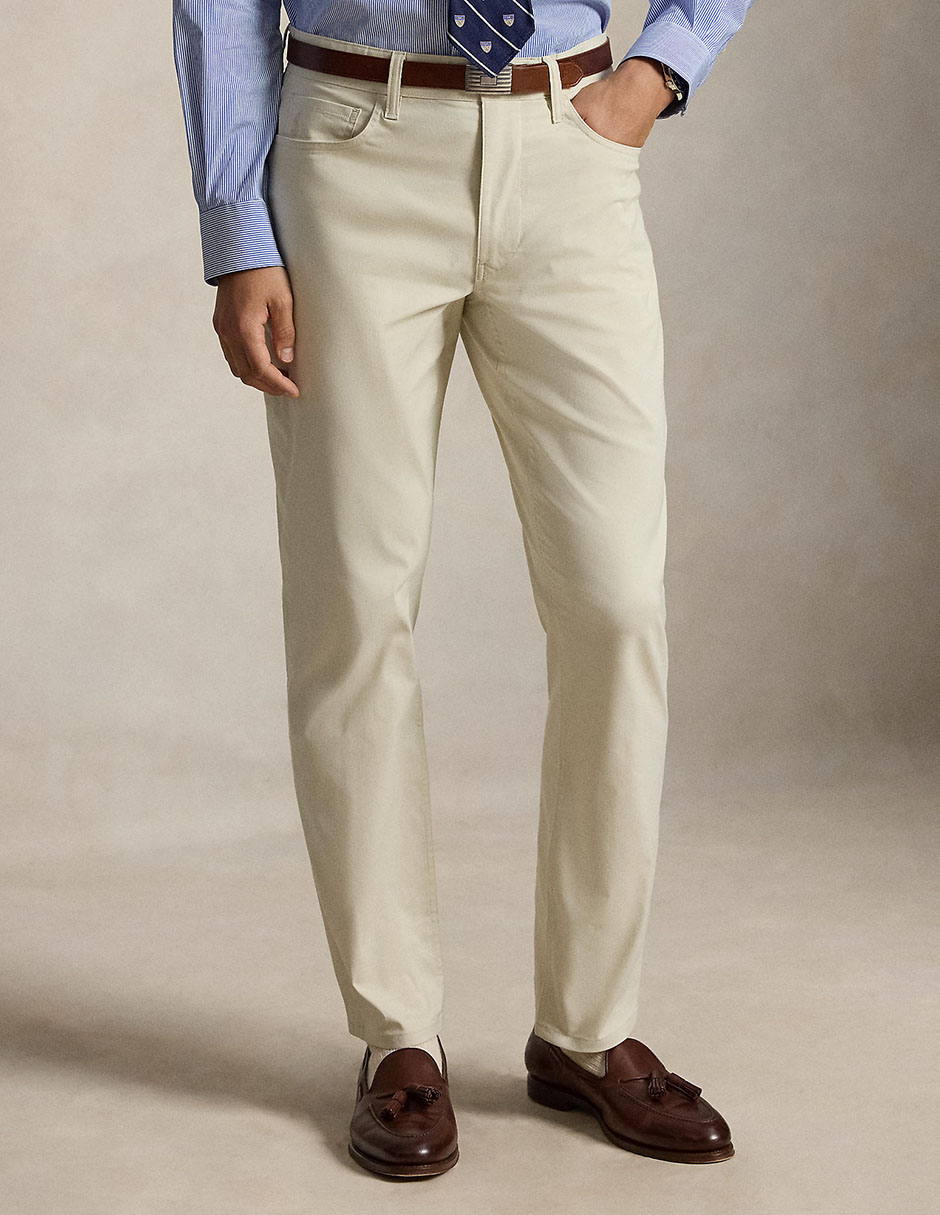 Pantalón recto de algodón para hombre
