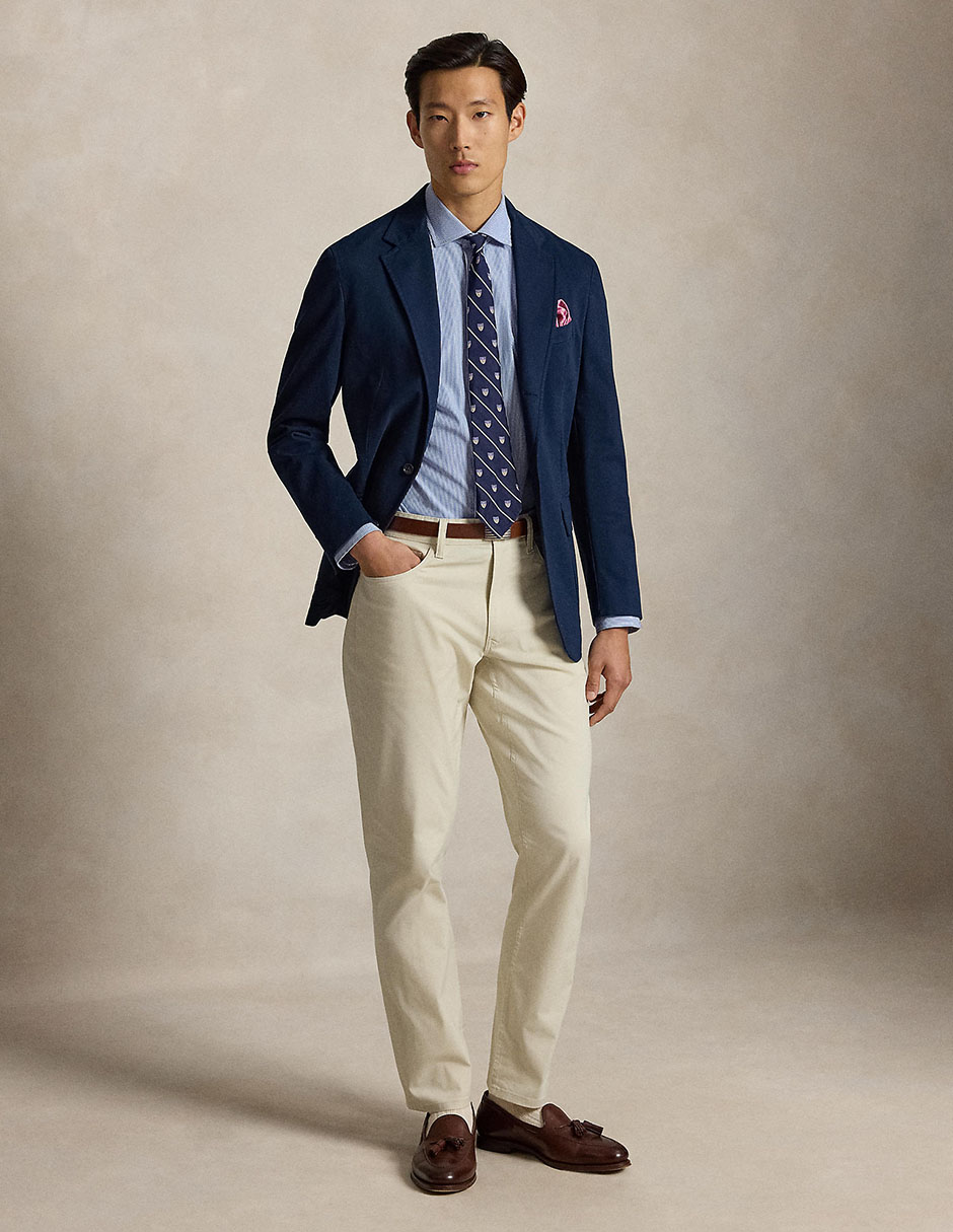 Pantalón recto Polo Ralph Lauren de algodón para hombre