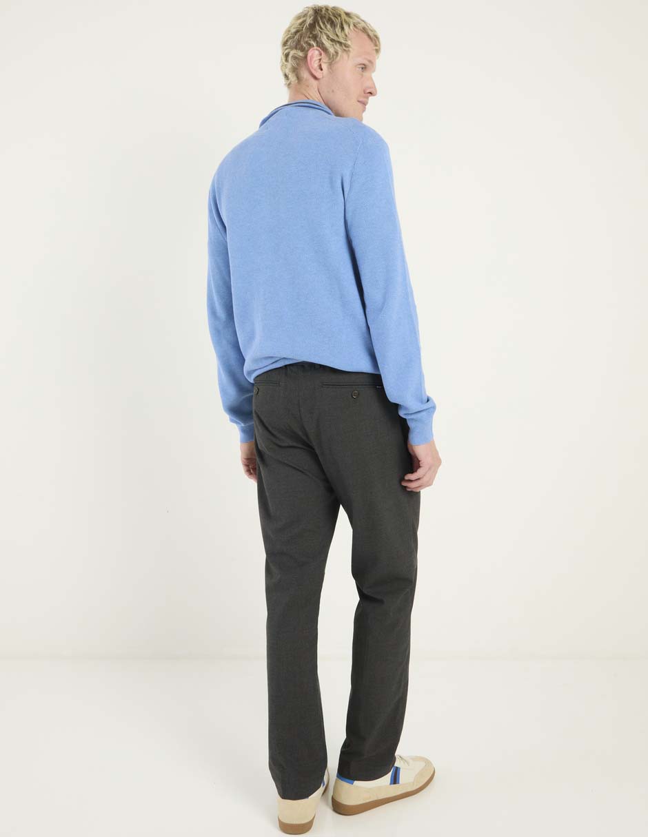 Pantalón recto de algodón para hombre