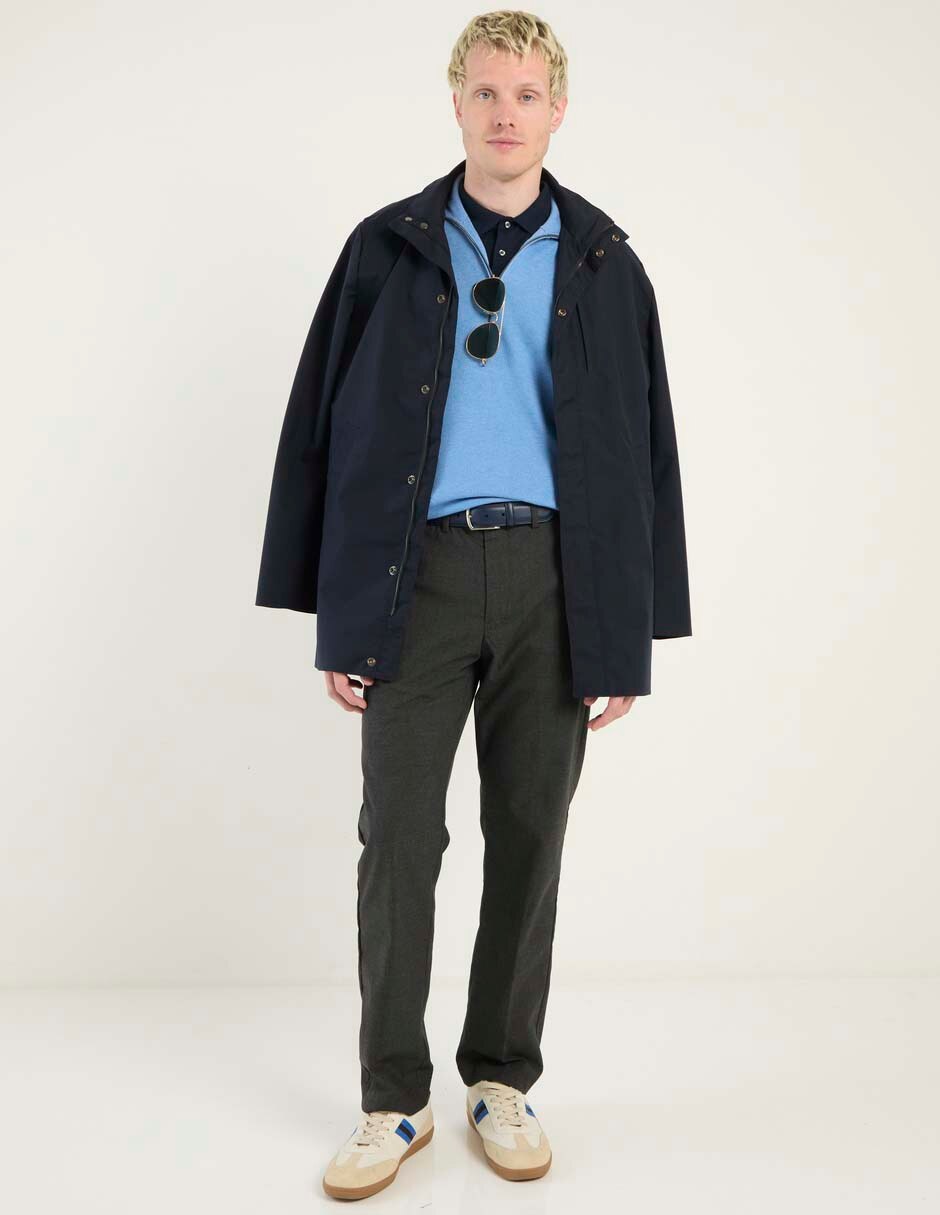 Pantalón recto de algodón para hombre