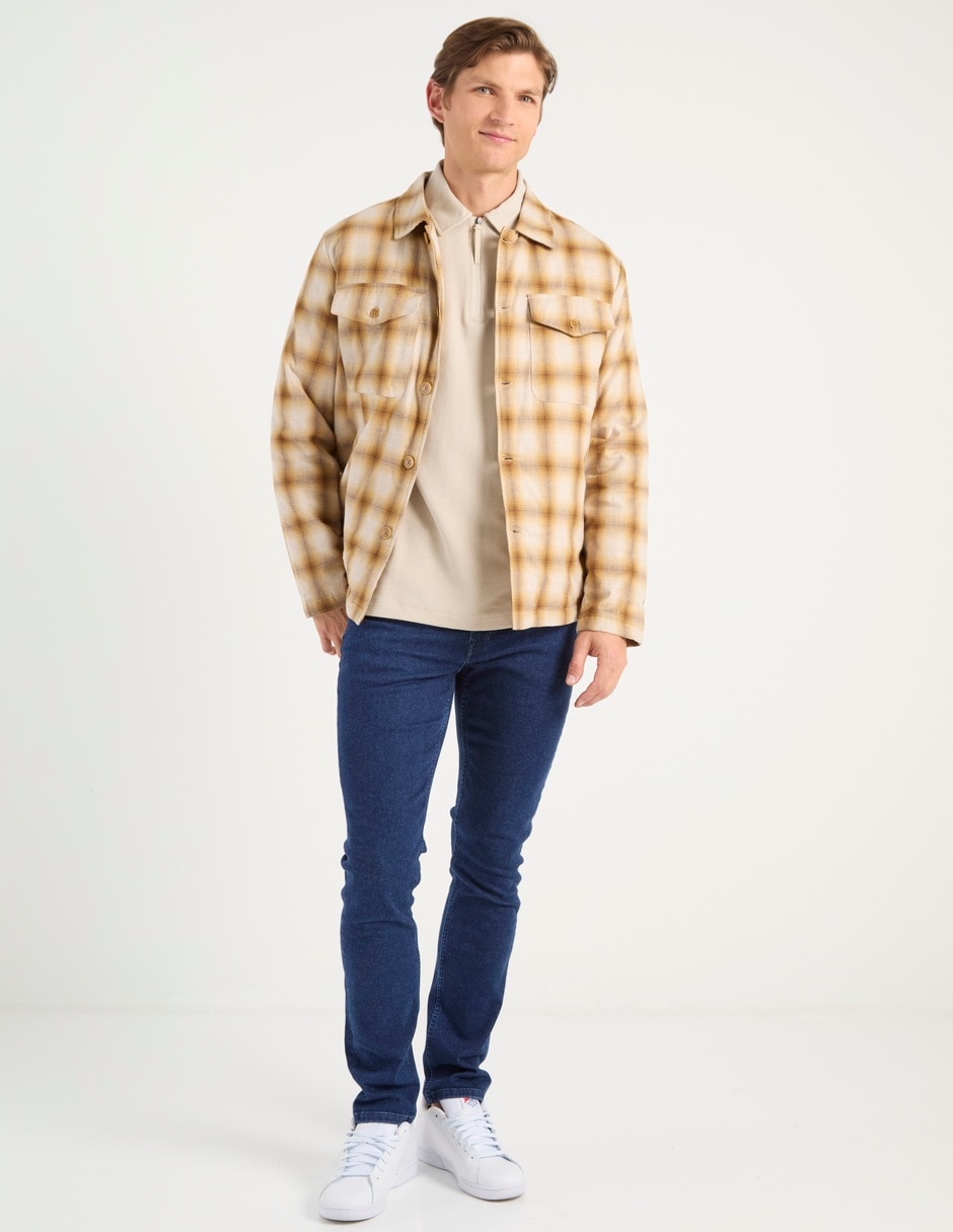 Camisa casual de algodón manga larga para hombre 3