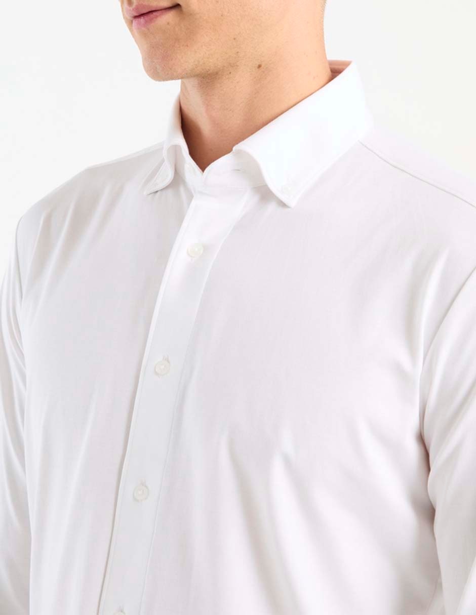 Camisa casual de algodón manga larga para hombre 2