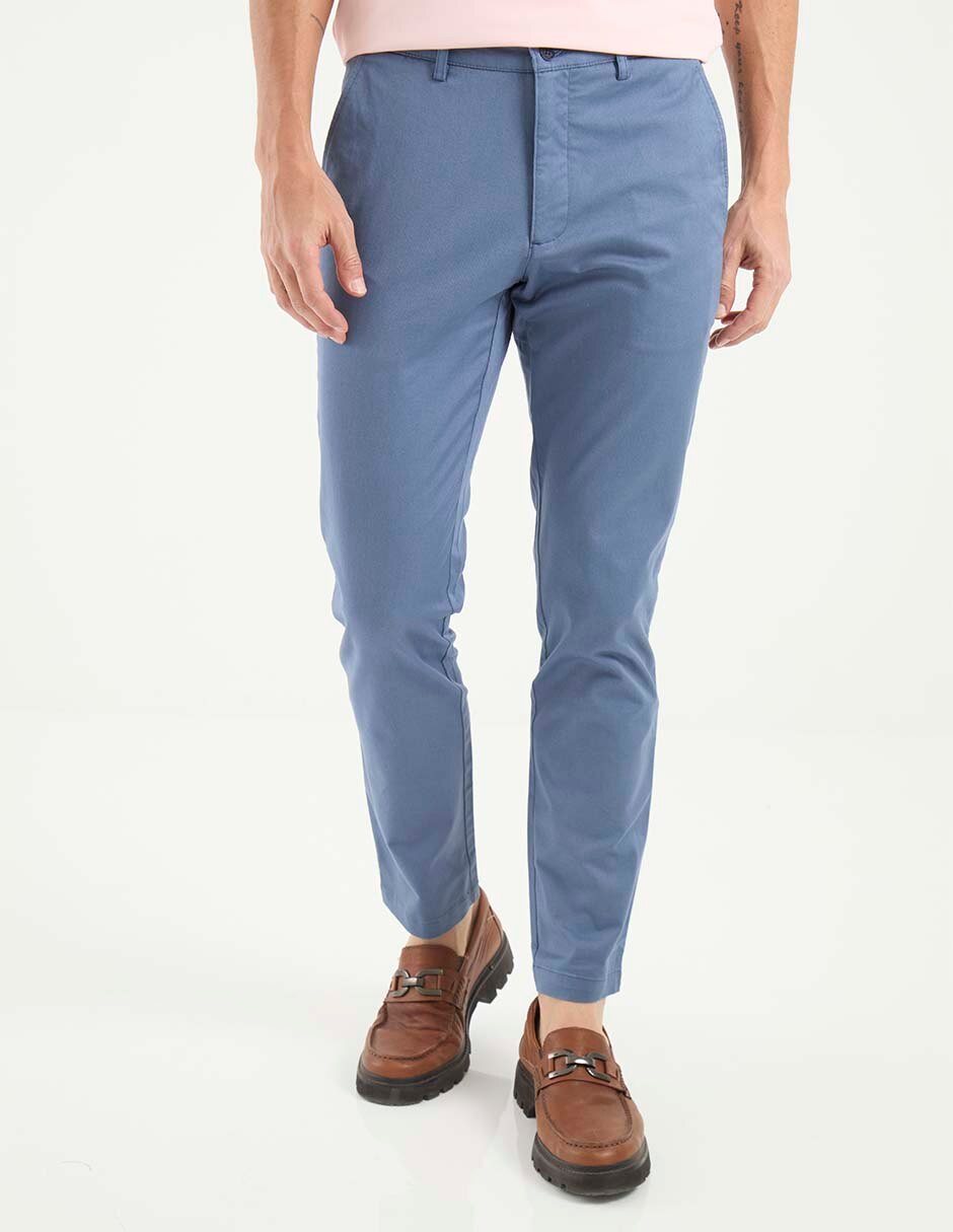 Pantalón chino slim de algodón para hombre 1