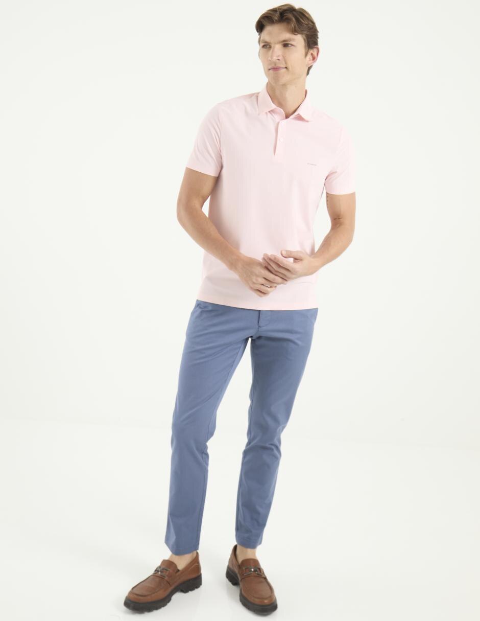 Pantalón chino slim de algodón para hombre 6