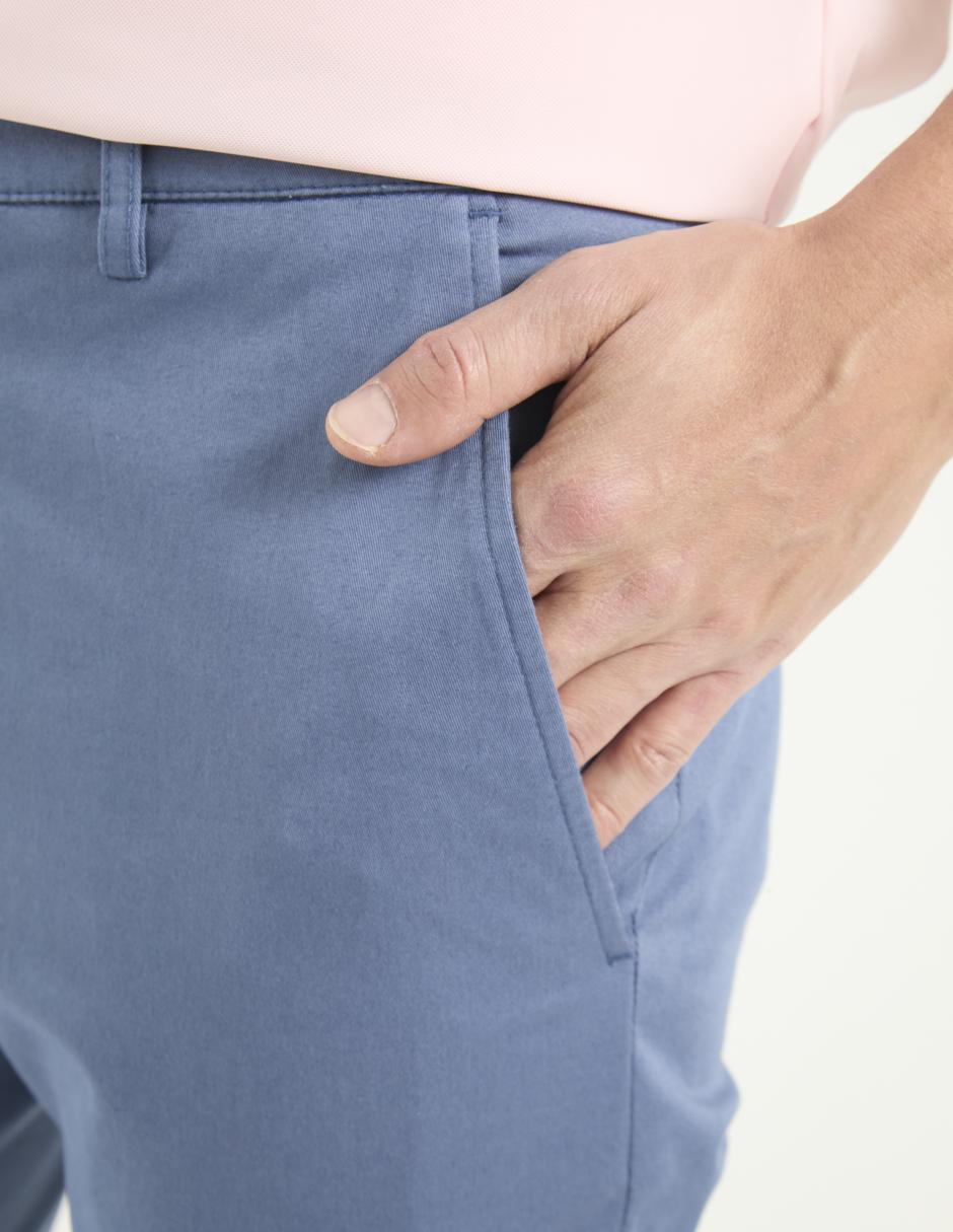 Pantalón chino slim de algodón para hombre 7