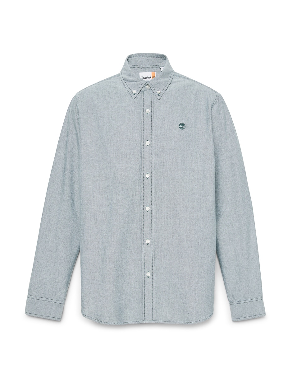 Camisa casual Timberland de algodón manga larga para hombre