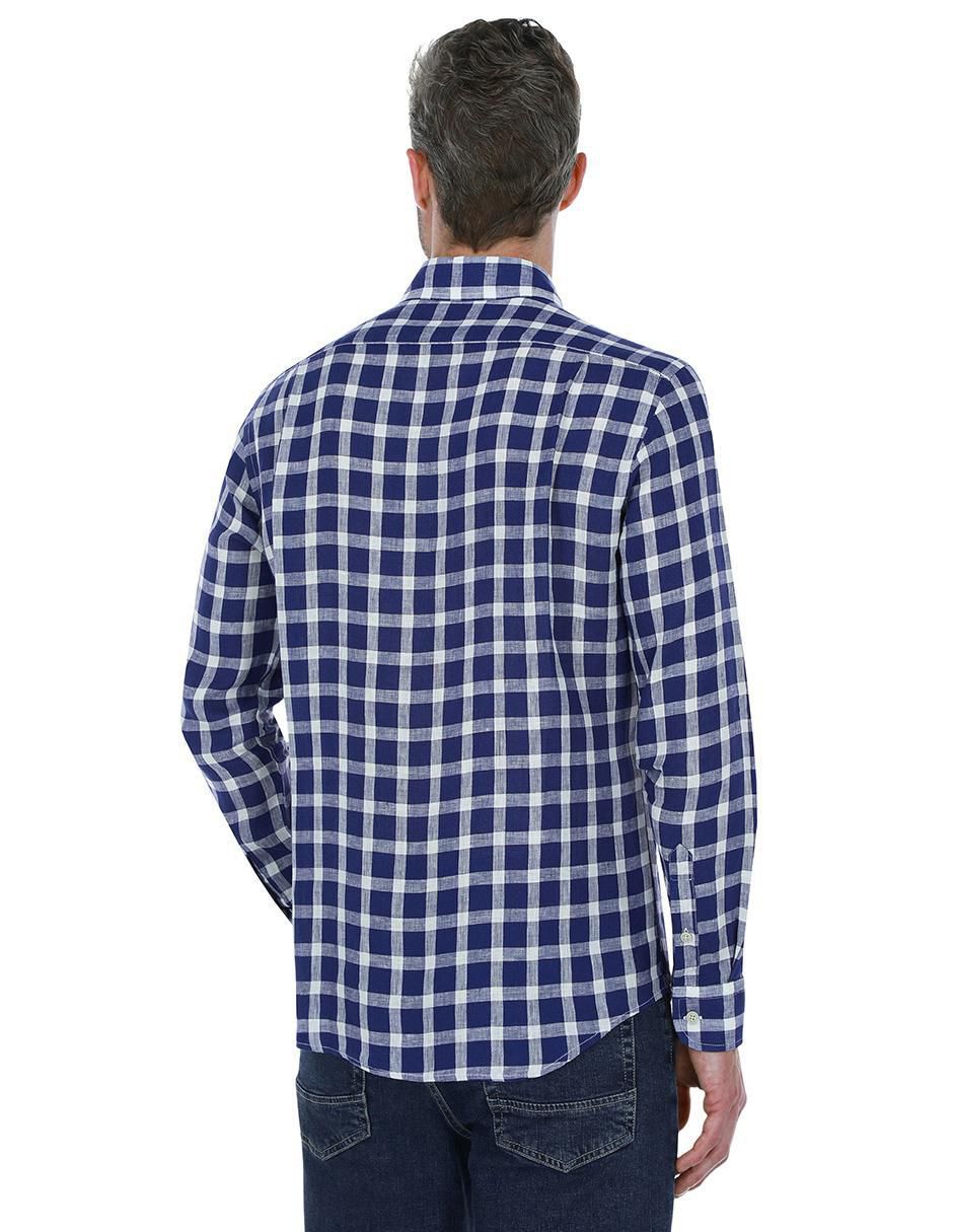 Camisa casual manga larga para hombre 3