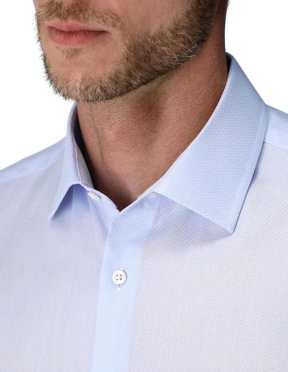 Camisa business casual de algodón manga larga para hombre 2