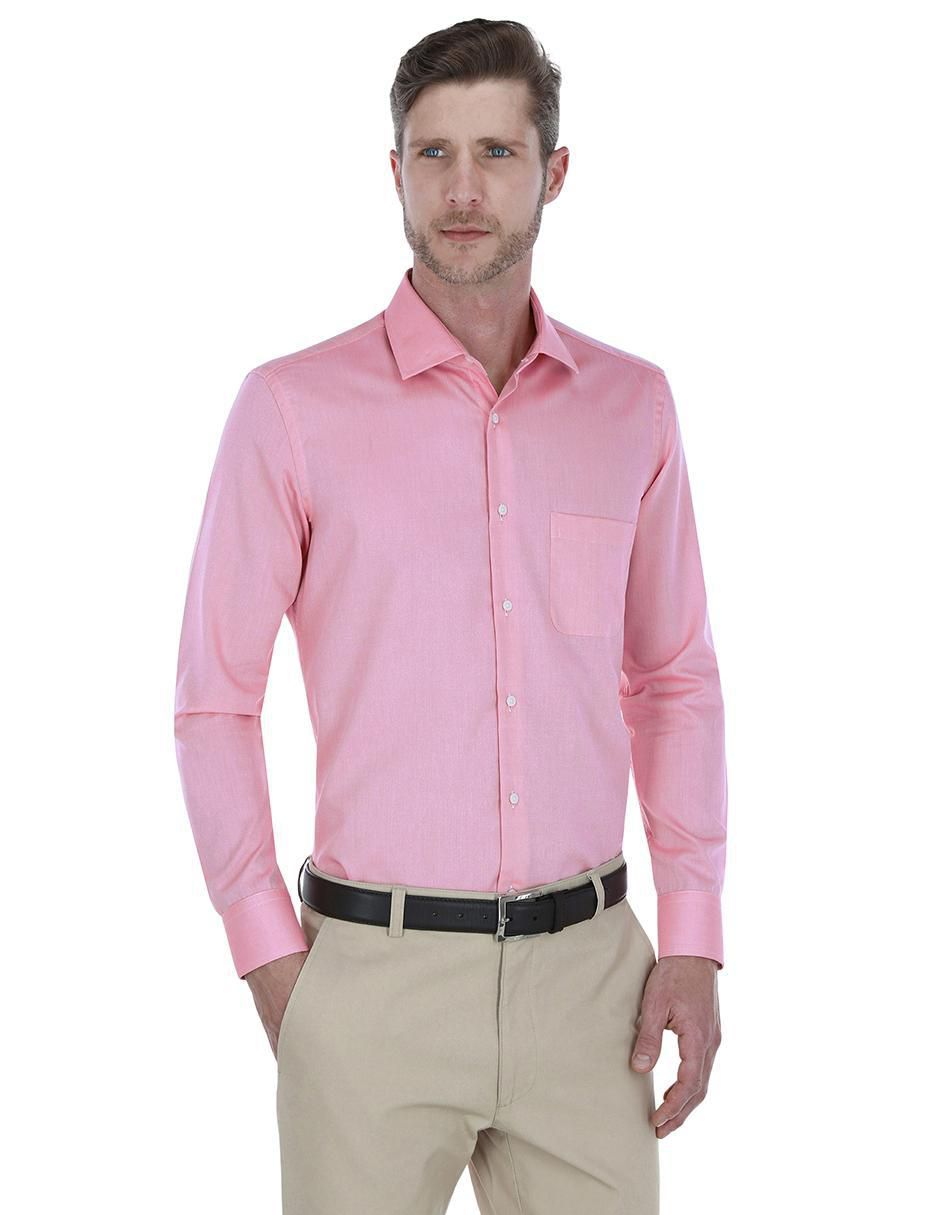 Camisa business casual de algodón manga larga para hombre 3