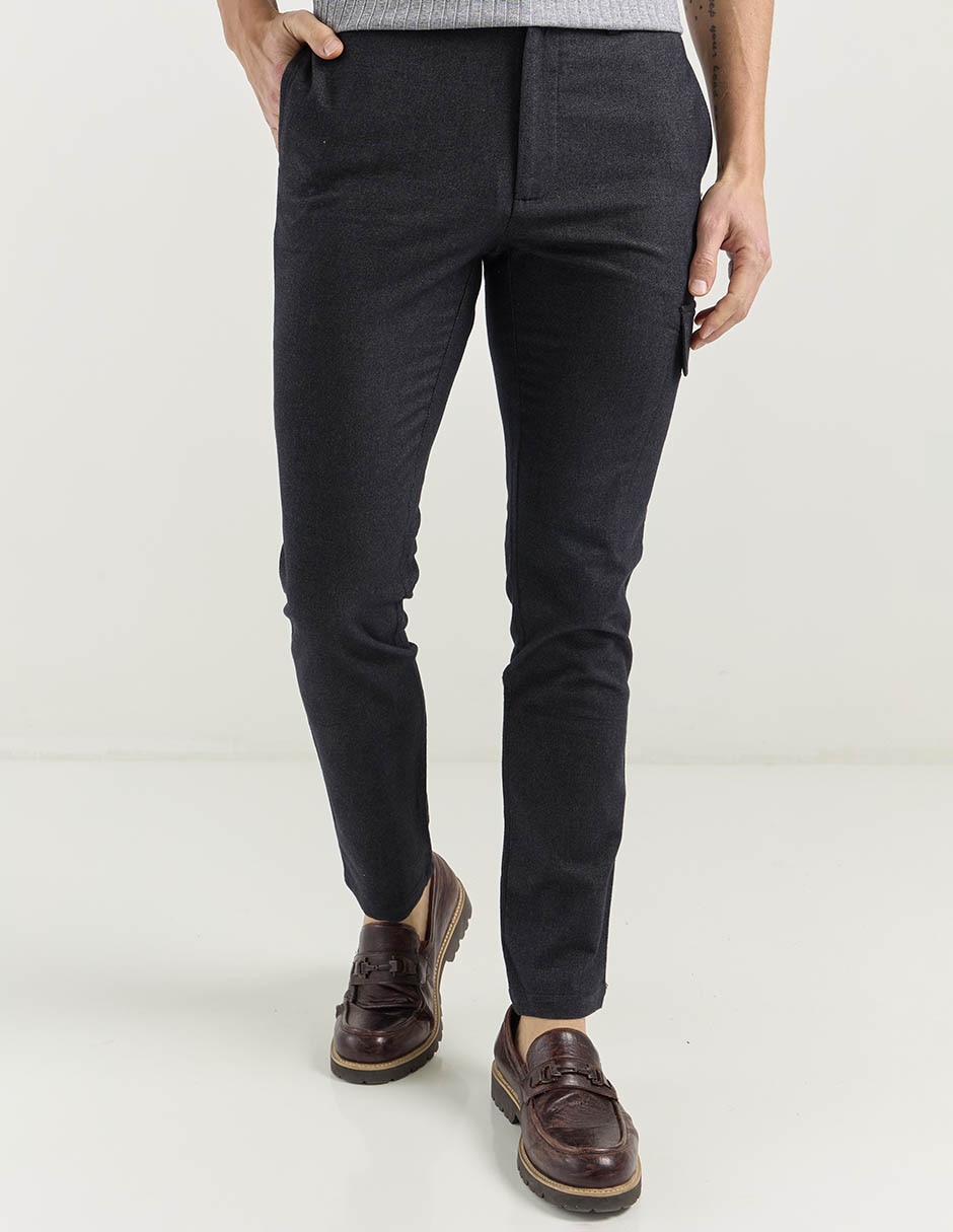 Pantalón slim de algodón para hombre 1