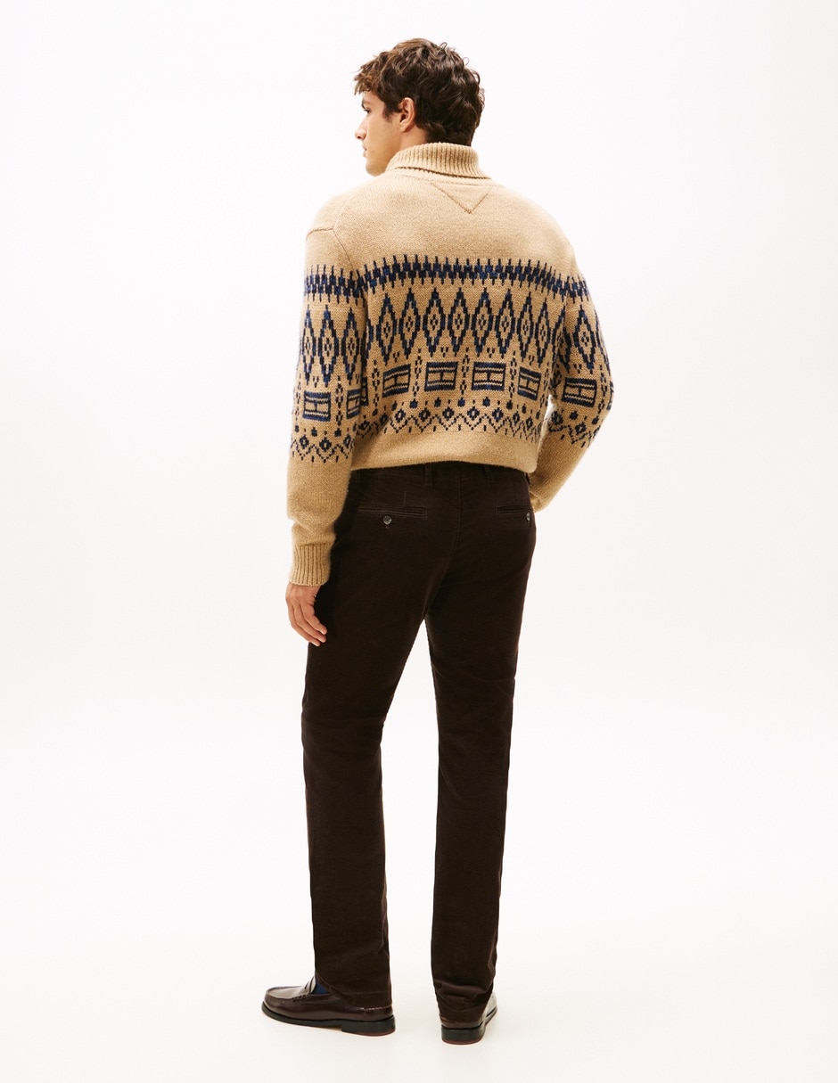 Pantalón regular de algodón para hombre 5