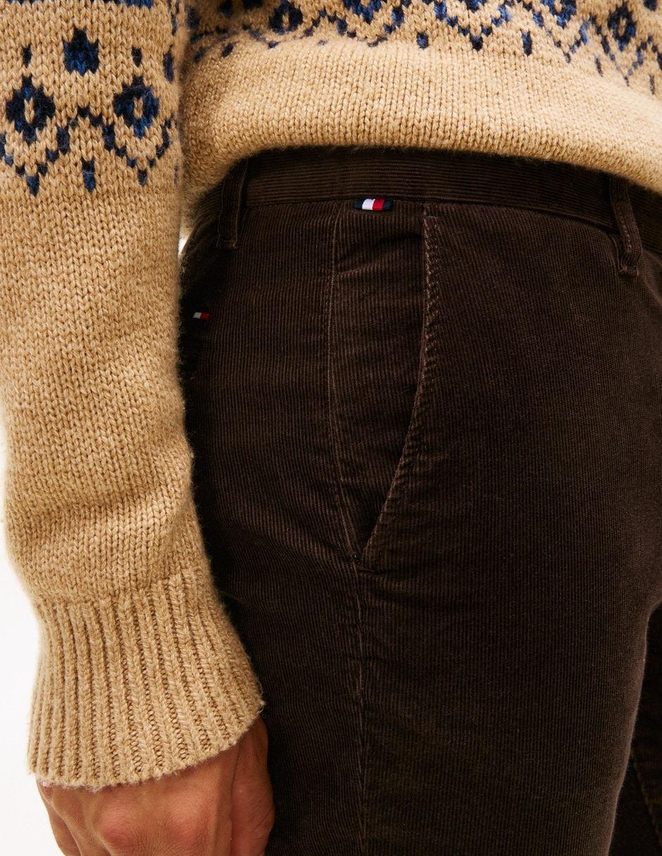 Pantalón regular de algodón para hombre 6