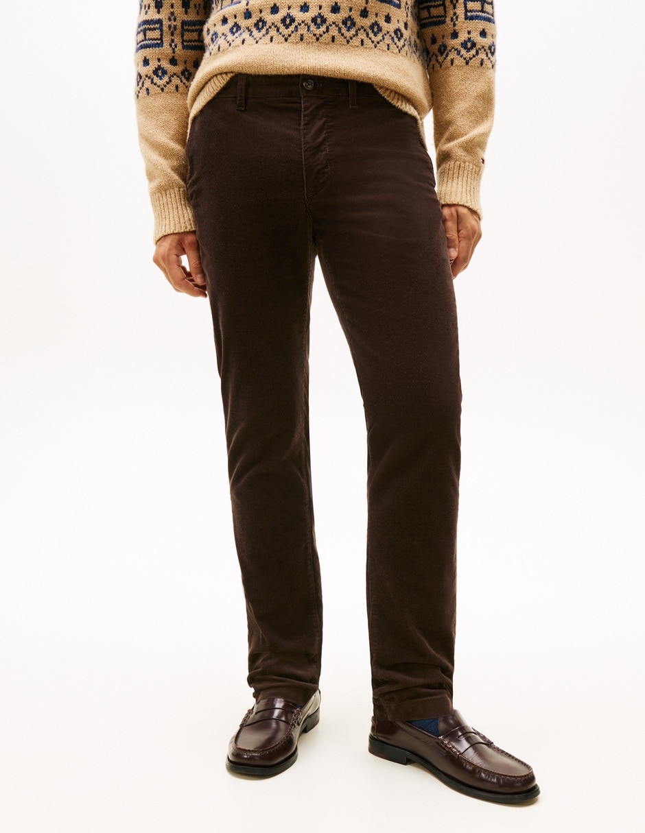 Pantalón regular de algodón para hombre 7