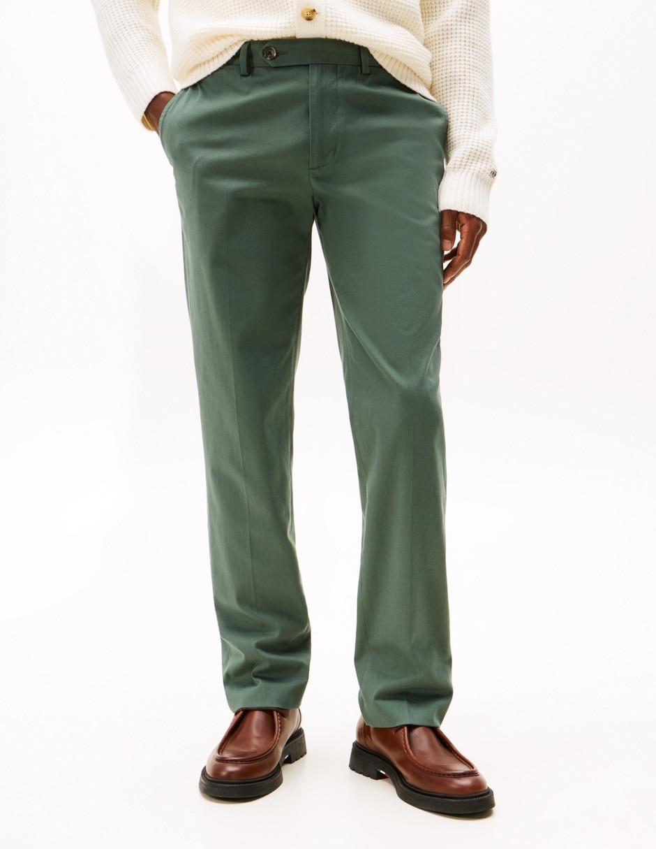 Pantalón regular de algodón para hombre 7