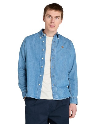 Camisa casual manga larga para hombre