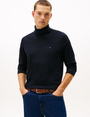 Playera cuello tortuga para hombre