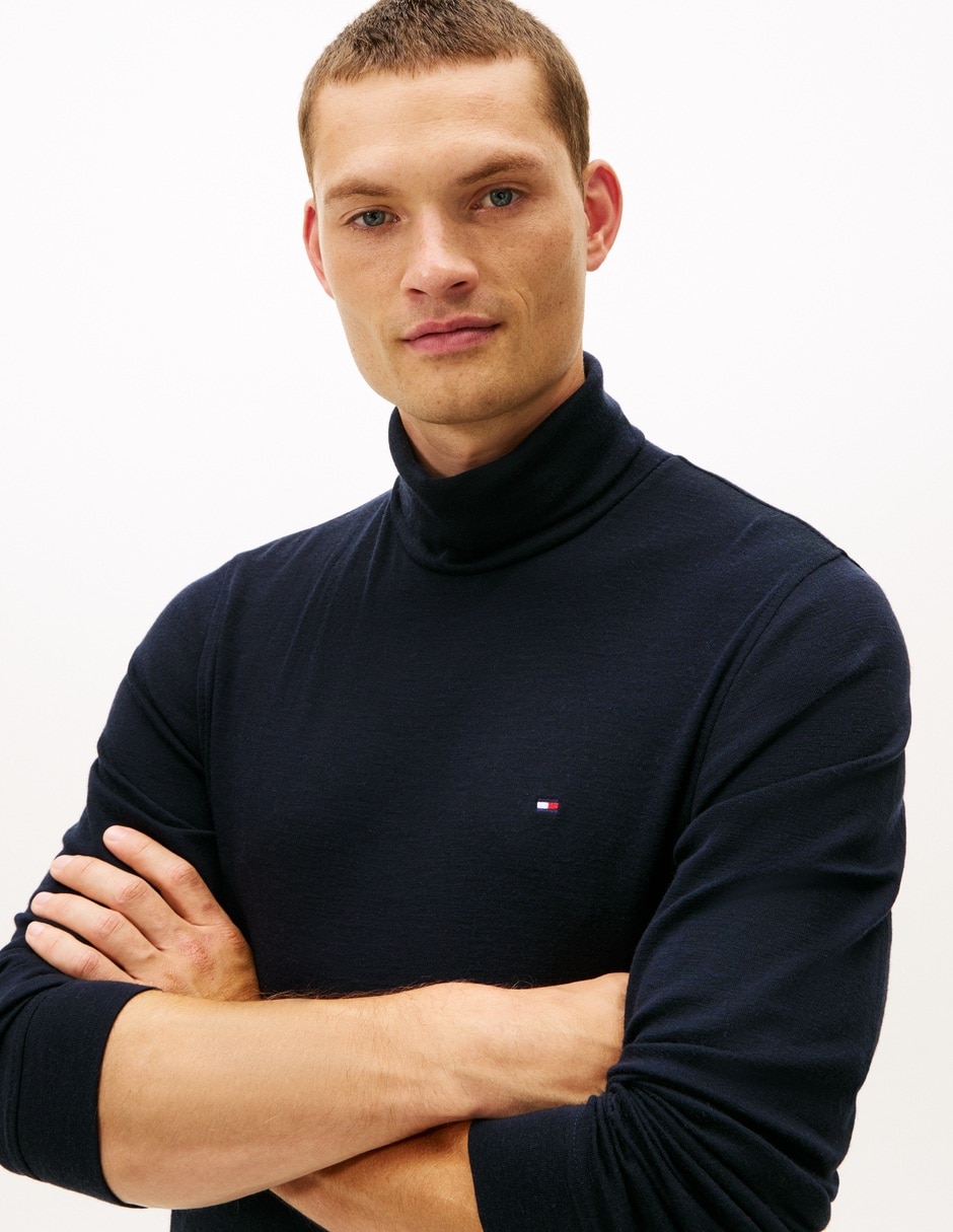 Playera cuello tortuga para hombre