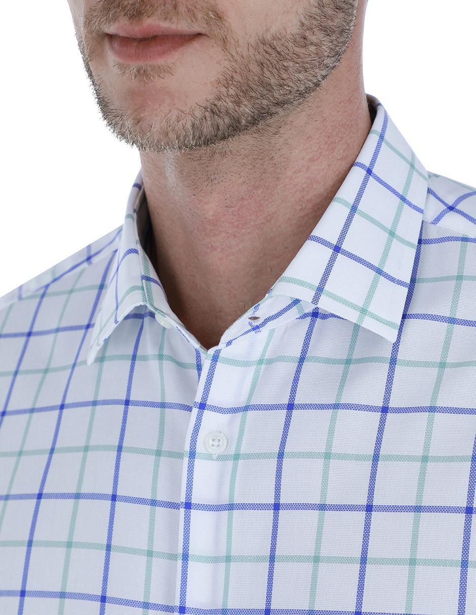 Camisa business casual de algodón manga larga para hombre 4